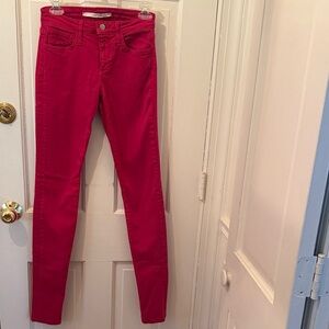 Women’s vintage Joe’s skinny jeans , sz 25, hot pink/red